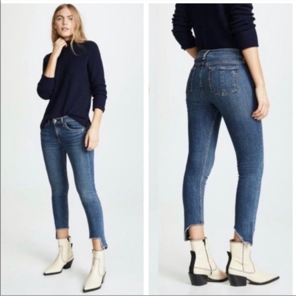 rag & bone Mid-Rise Ankle Skinny in Hampton
